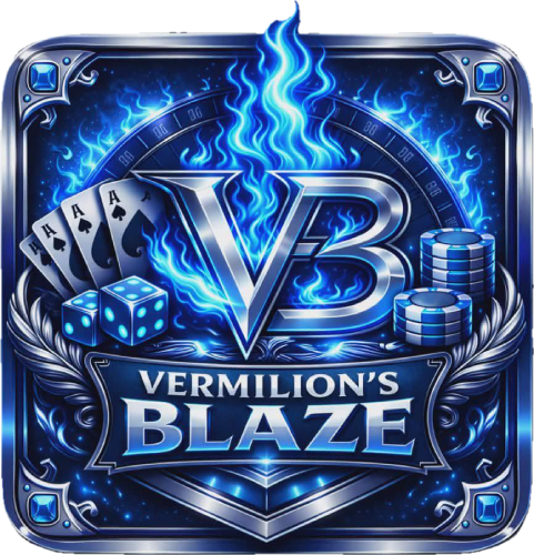Vermillion Blaze Casino Logo - Ignite the Blaze